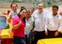 Taxistas oaxaqueños sumados a Raúl Bolaños y Javier Villacaña para llegar al Senado