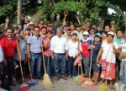 Con tequio, Ayuntamiento y ciudadanos limpian Bulevar “Bicentenario”
