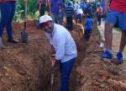Dávila encabeza un tequio más; amplían red de agua potable en La Granada