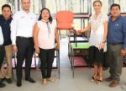 Ivette Morán de Murat entrega equipo mobiliario en la Escuela Primaria “Benito Juárez”