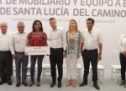 Entrega AMH mobiliario y equipamiento a 10 escuelas y una biblioteca en Santa Lucía del Camino