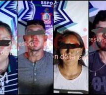 Detiene Policía Estatal a cuatro personas presuntamente vinculadas a la venta de drogas en Loma Bonita