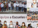 Realiza IEEPO histórica entrega de mobiliario escolar a 89 escuelas de la Chinantla