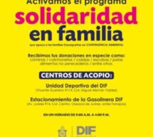 Instala DIF Estatal Oaxaca dos centros de acopio en apoyo de las familias afectadas por el impacto del huracán “Agatha”
