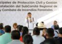 Impulsan estrategias para atender incendios forestales de la Sierra Sur y Costa 