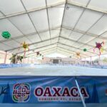 ¡Ya está abierta al público la pista de hielo en el Parque Primavera Oaxaqueña!